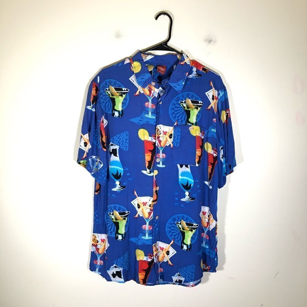Junction West Hawaiian Pinup Martini Casino Shirt